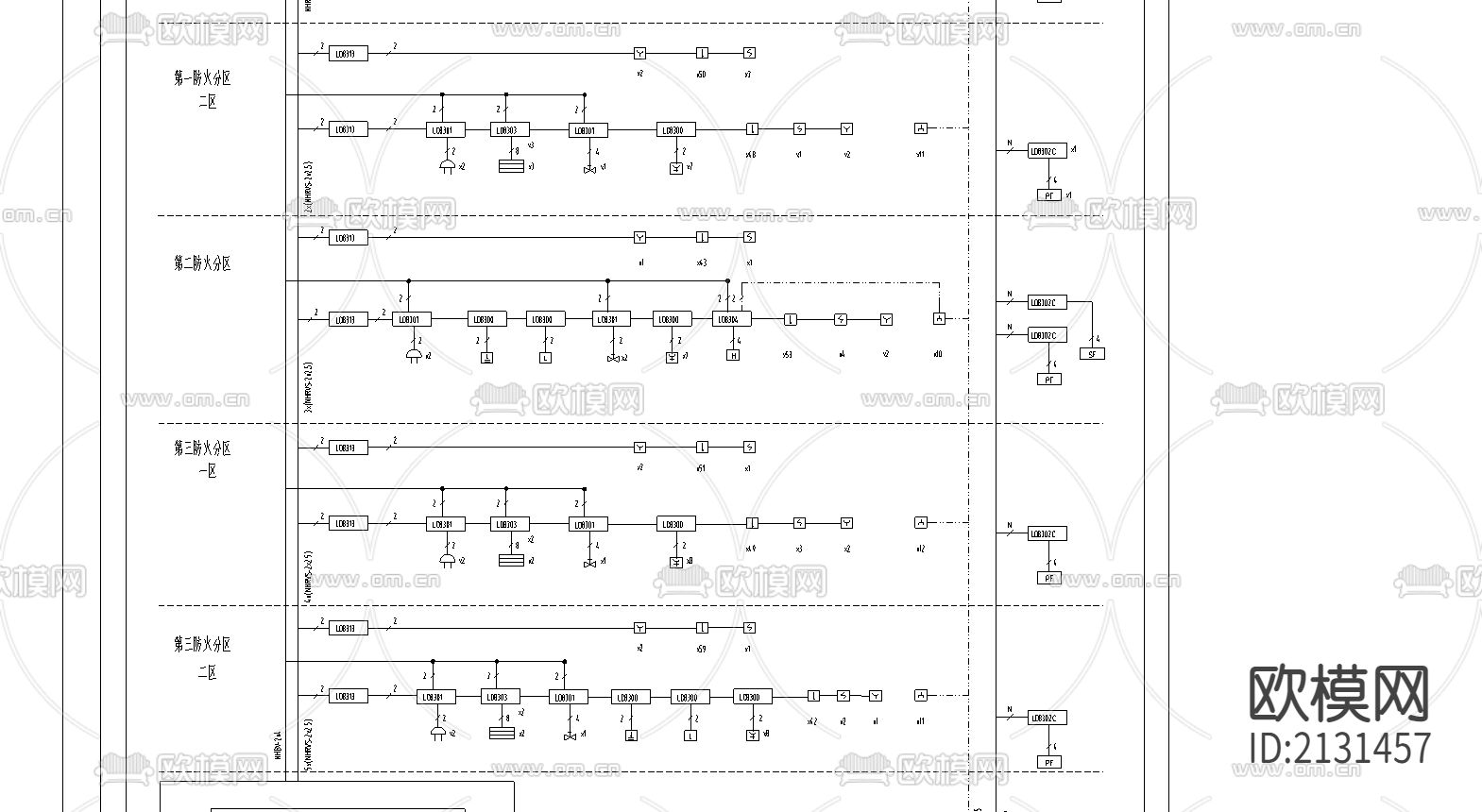 地下车库火灾报警图下载（渲染图2）