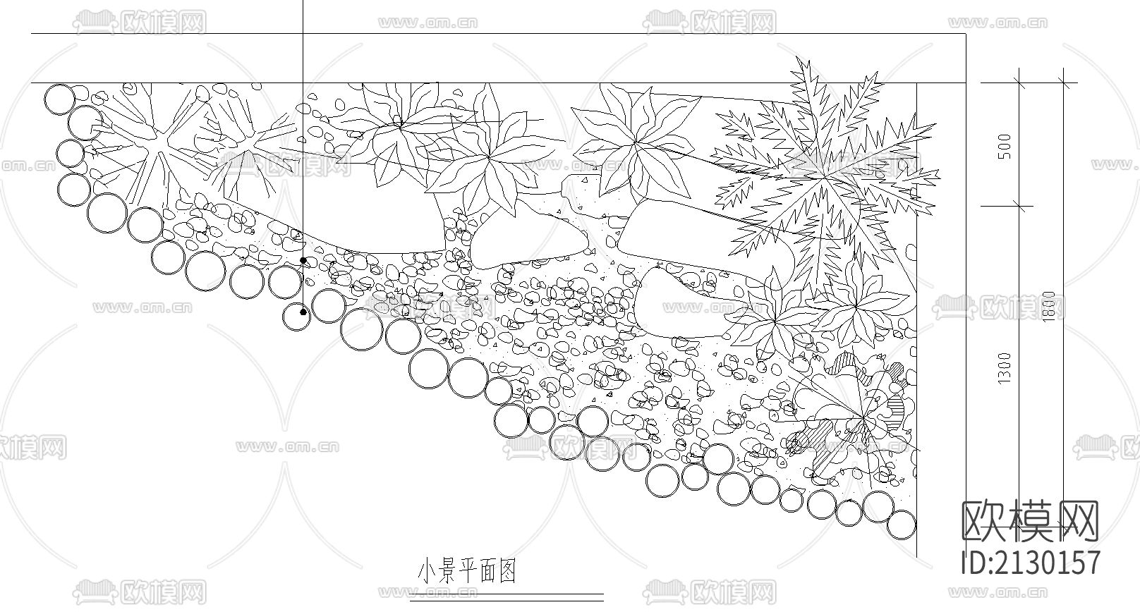 室内小景cad图库下载（渲染图2）