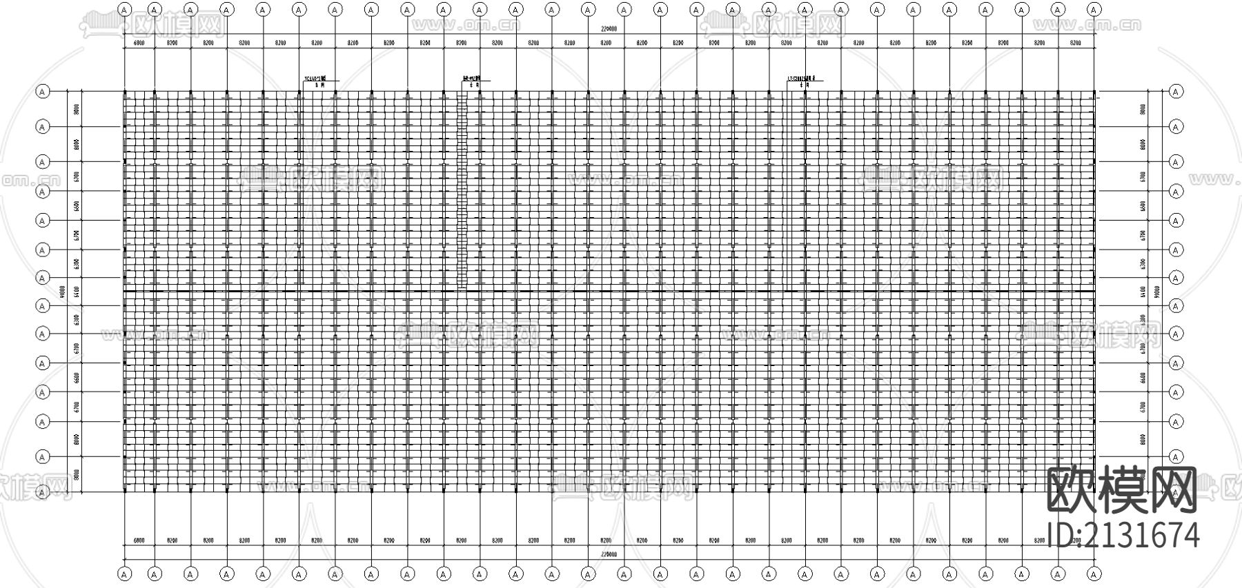 钢结构厂房CAD施工图下载（渲染图3）