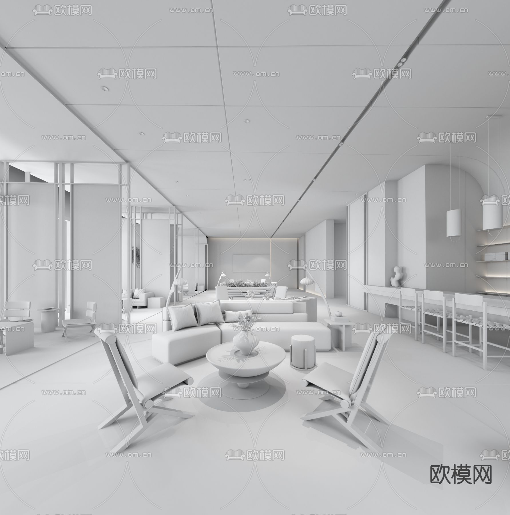 HWCD设计 吴中观止 水衍生梦售楼处3d模型