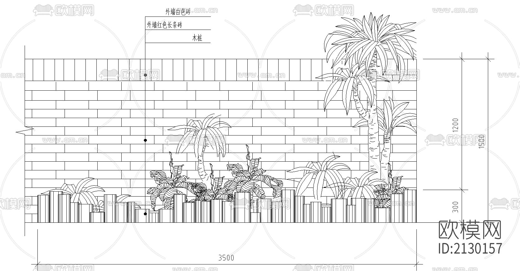室内小景cad图库下载（渲染图3）