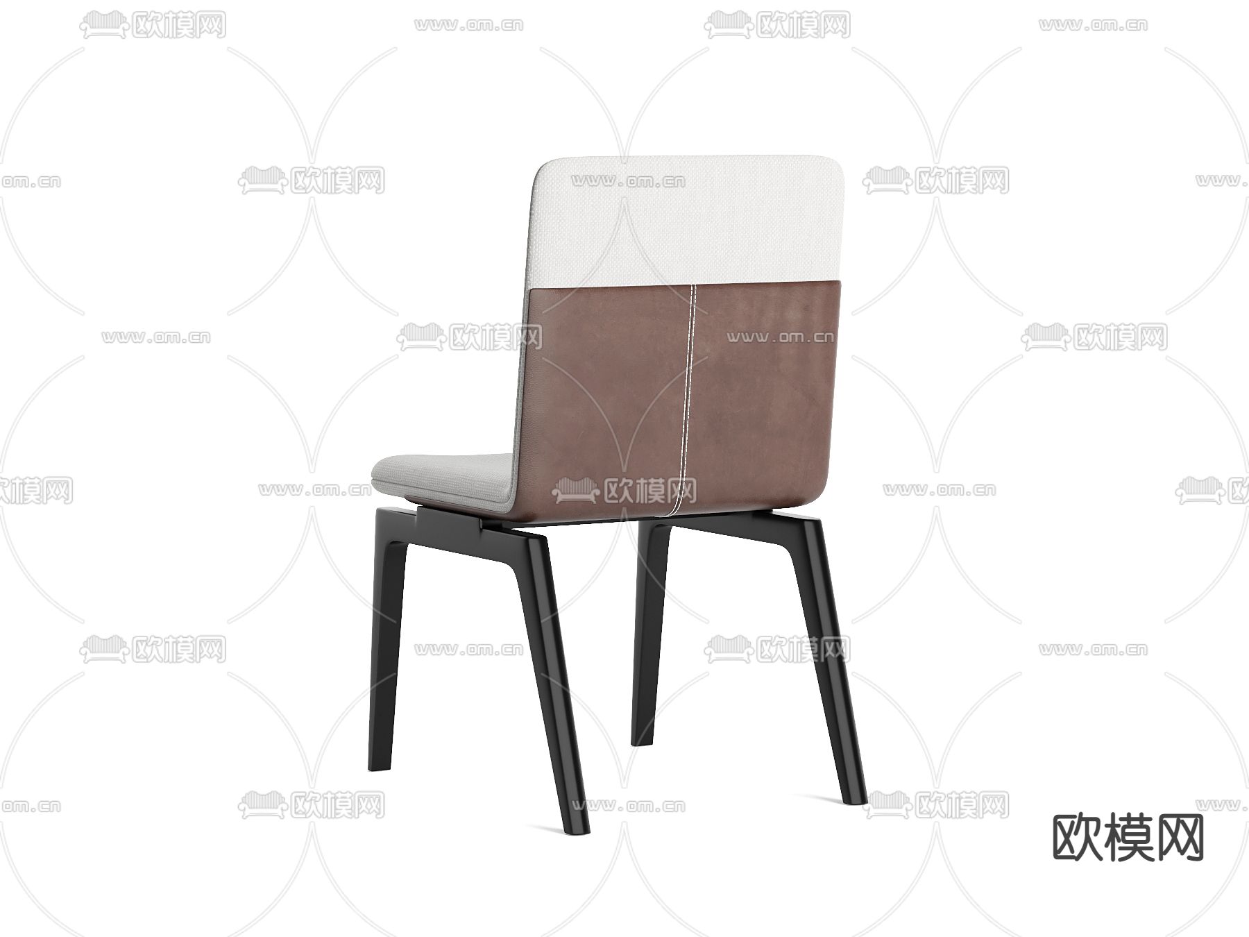现代布艺单椅3d模型下载（渲染图3）