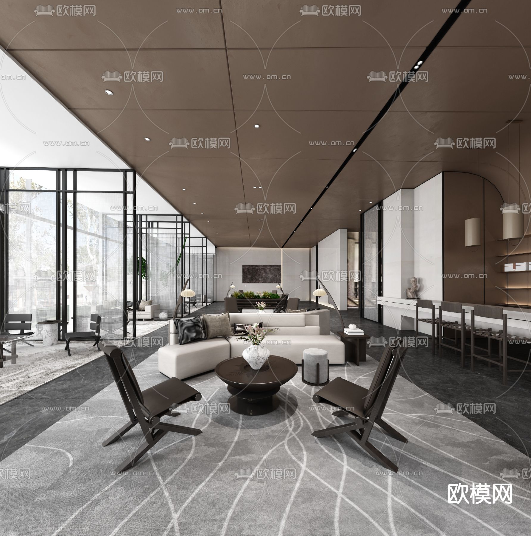 HWCD设计 吴中观止 水衍生梦售楼处3d模型