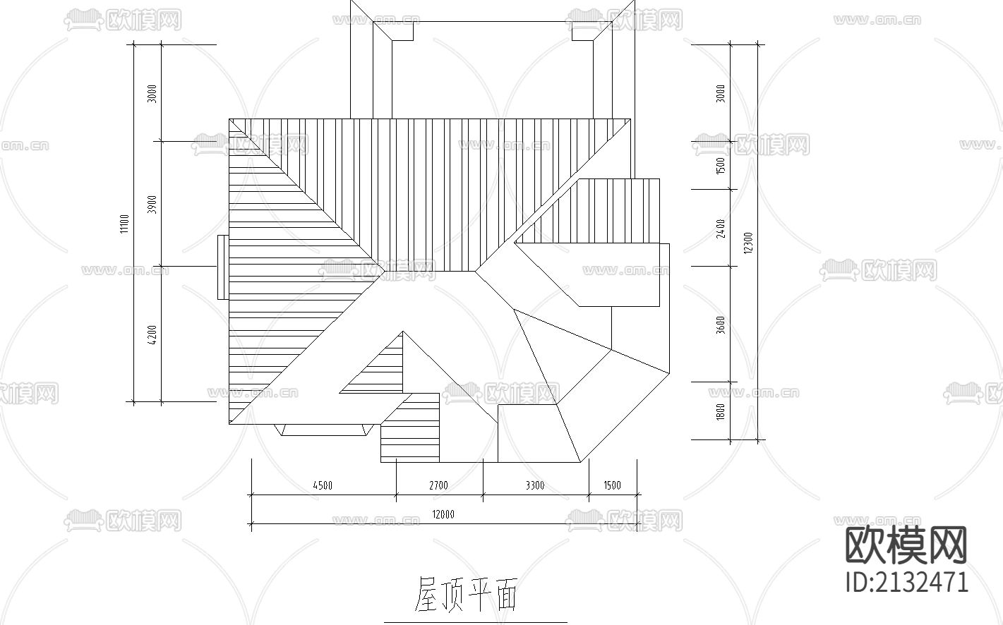 别墅cad施工图下载（渲染图1）