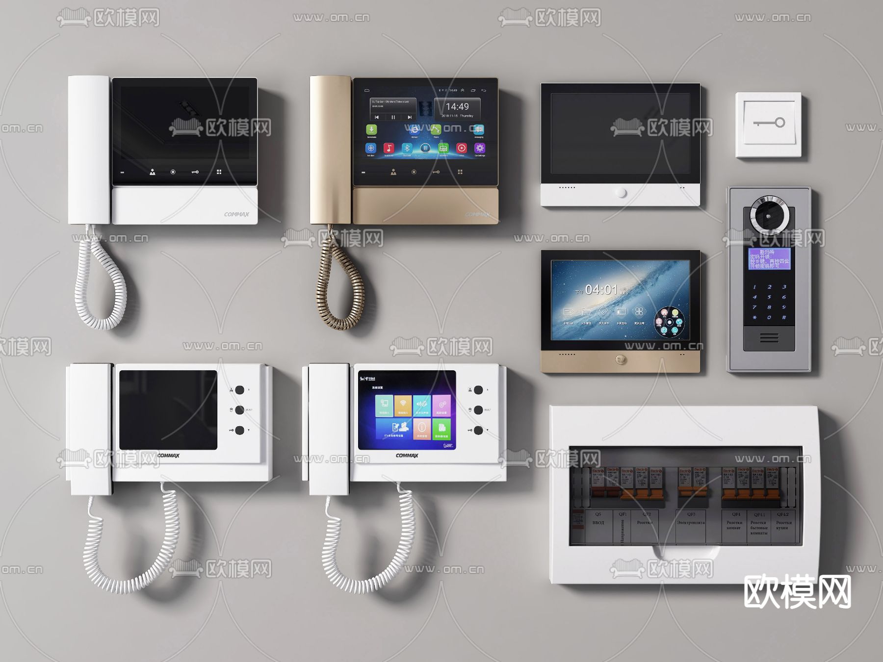 可视对讲电话3d模型下载