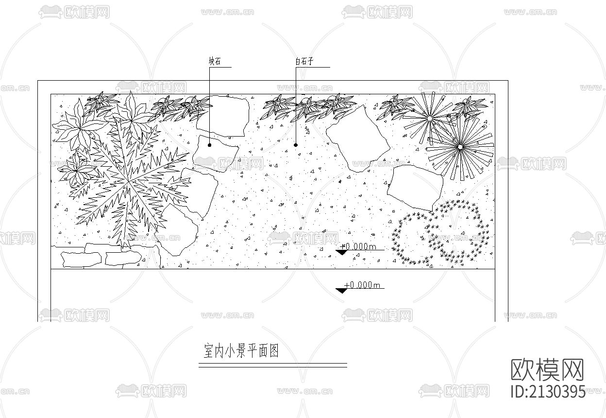 室内小景cad图库下载（渲染图3）