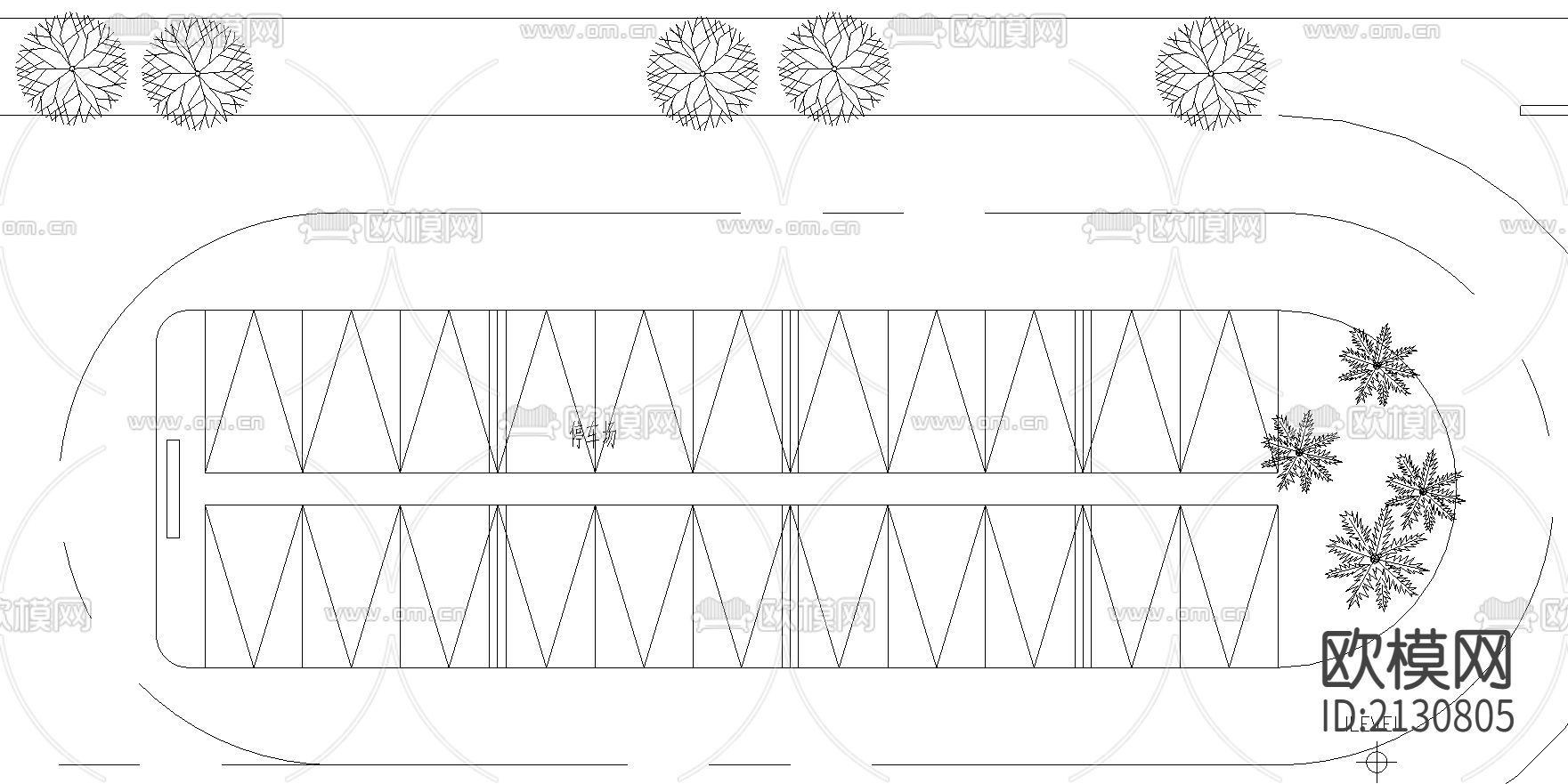 小区规划图CAD施工图下载（渲染图3）