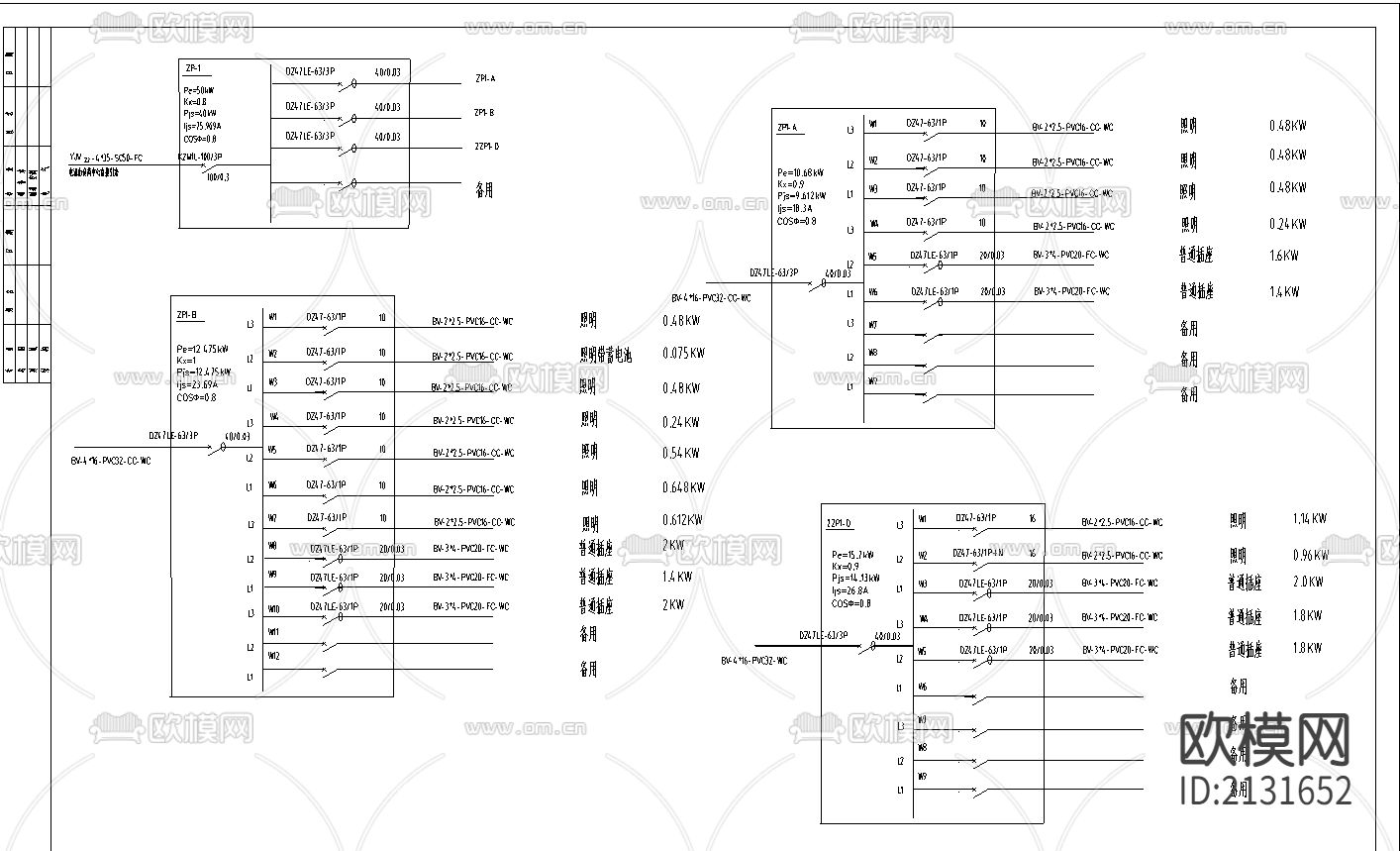 风景区会议餐厅电气消防报警设计下载（渲染图1）