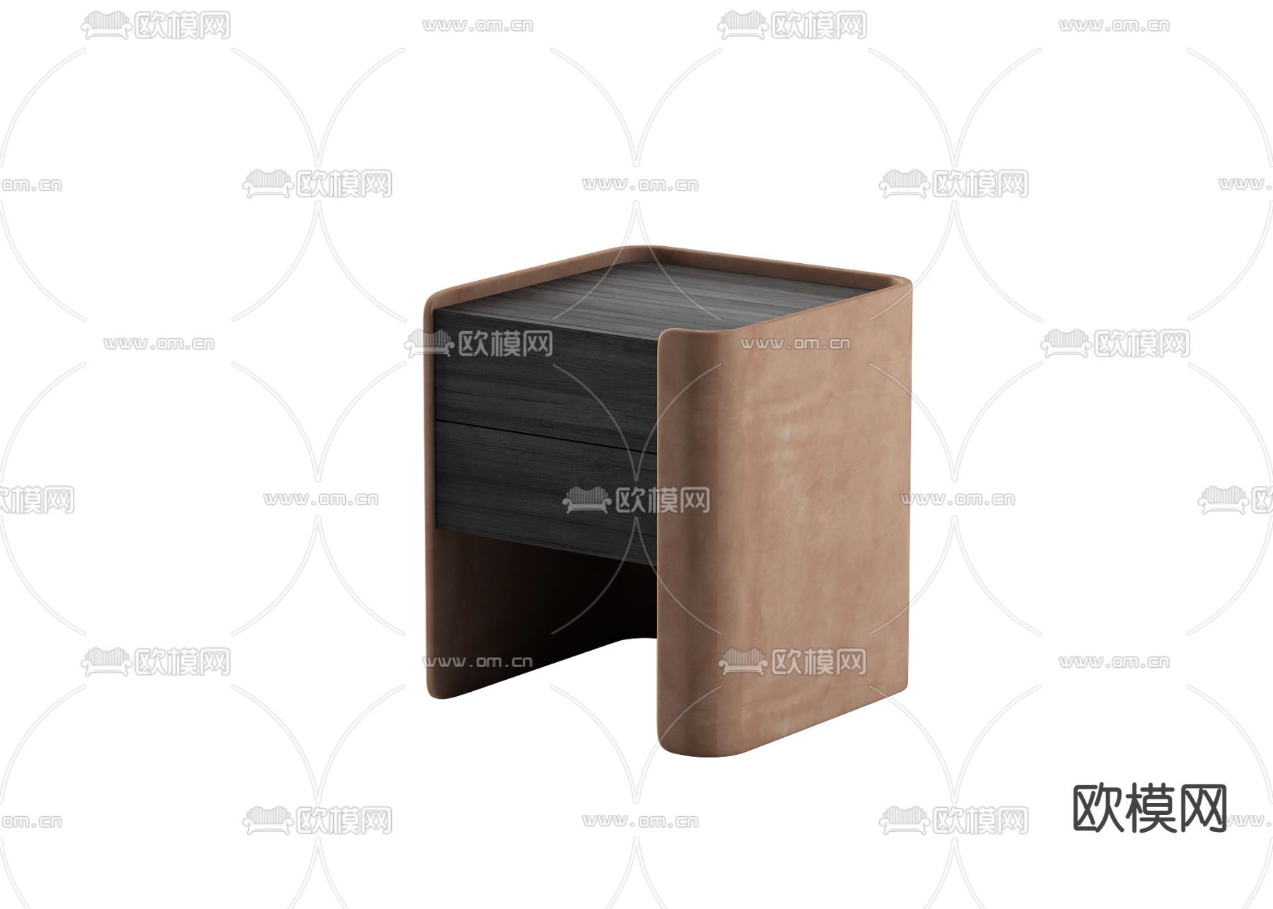 现代床头柜免费3d模型下载