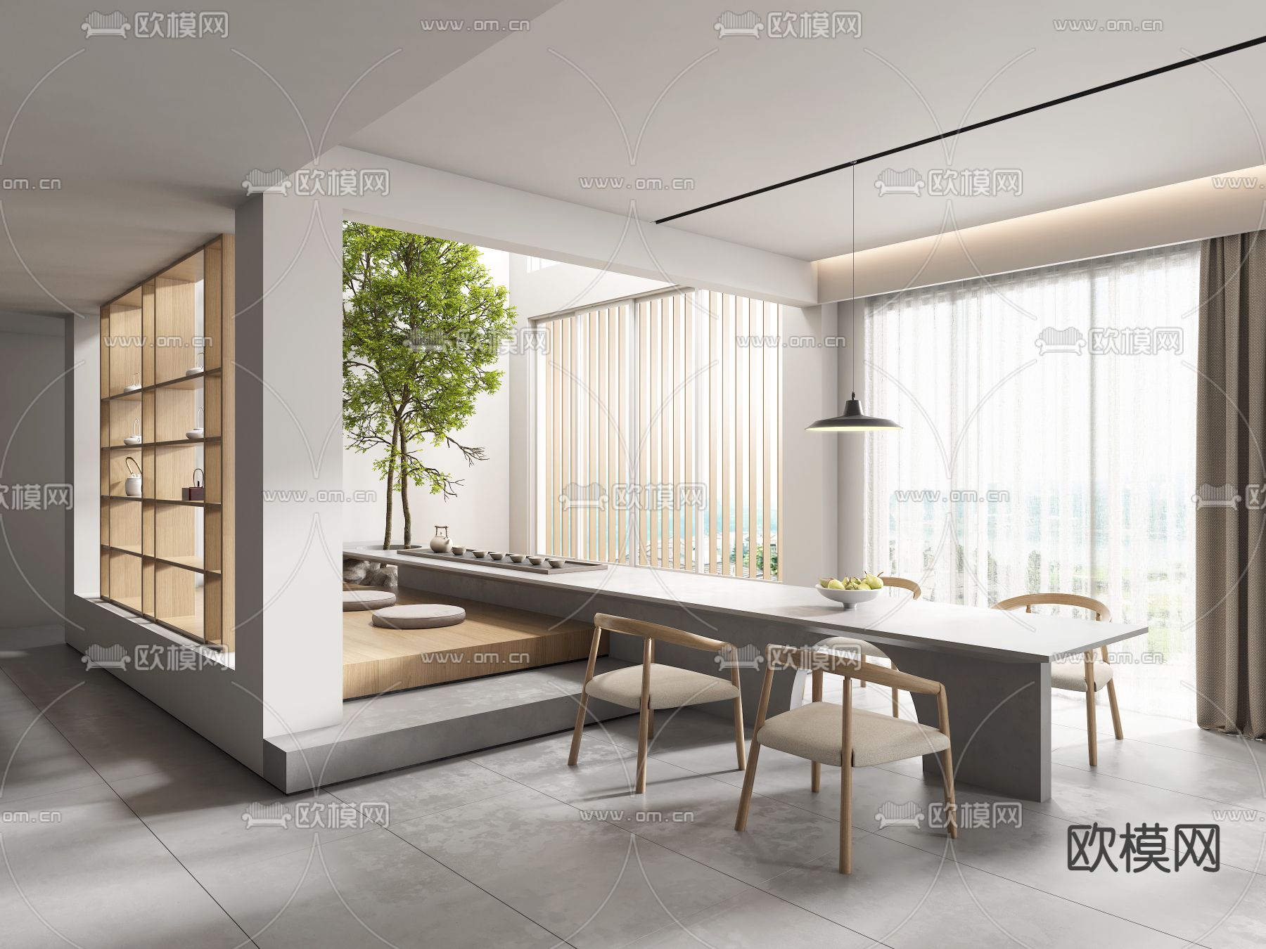 北欧茶室3d模型下载