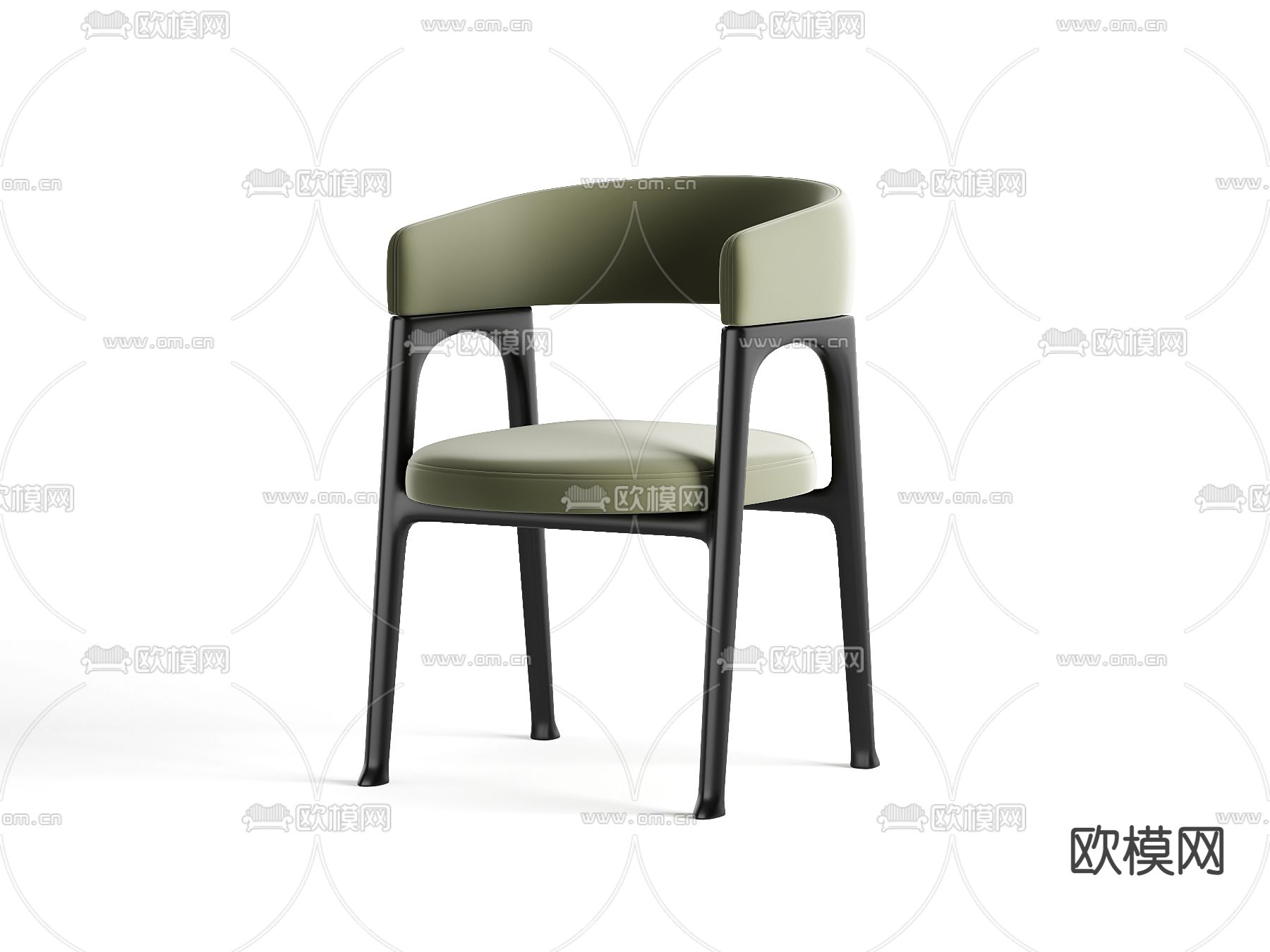 BAXTER 现代餐椅单椅3d模型下载（渲染图3）