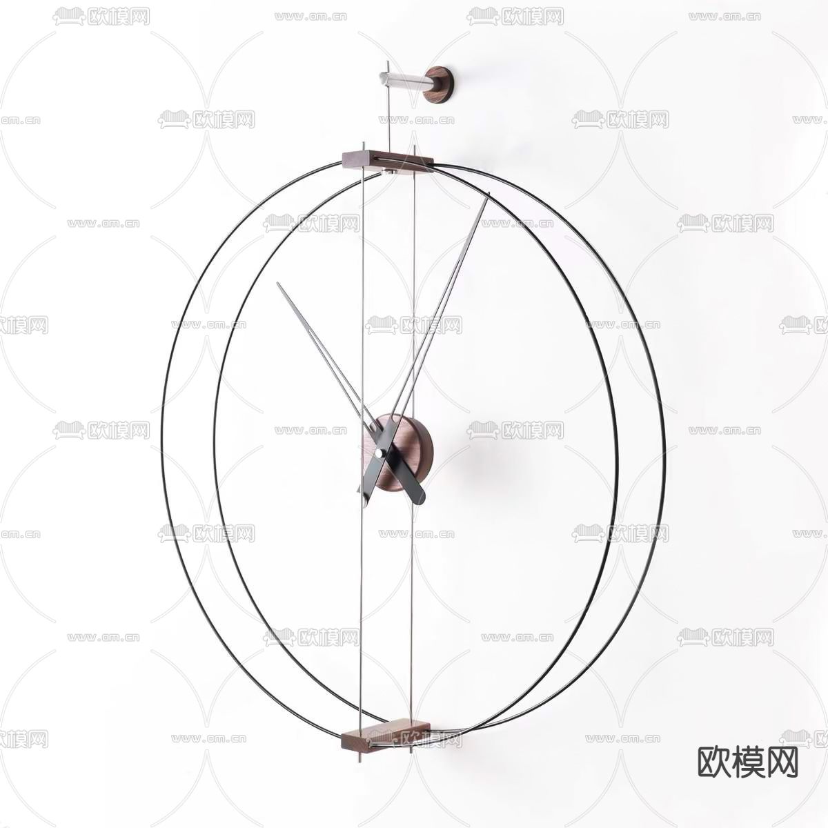 现代极简挂钟su模型