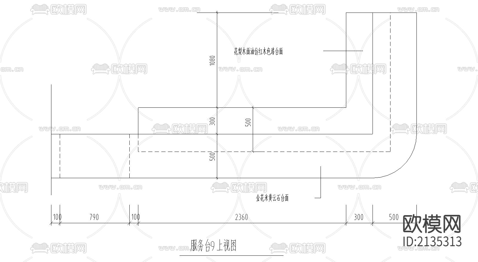现代建筑CAD施工图下载（渲染图4）