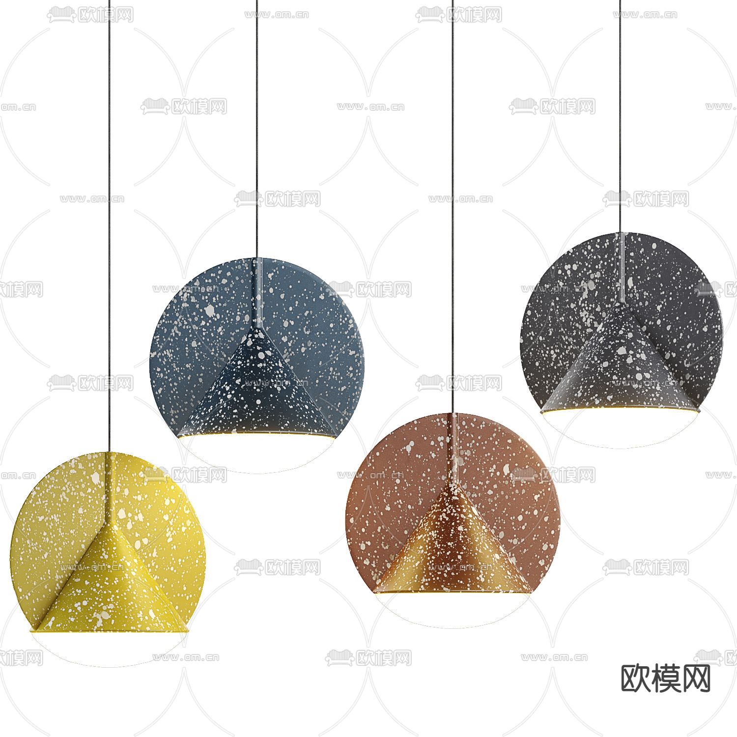 北欧创意吊灯su模型