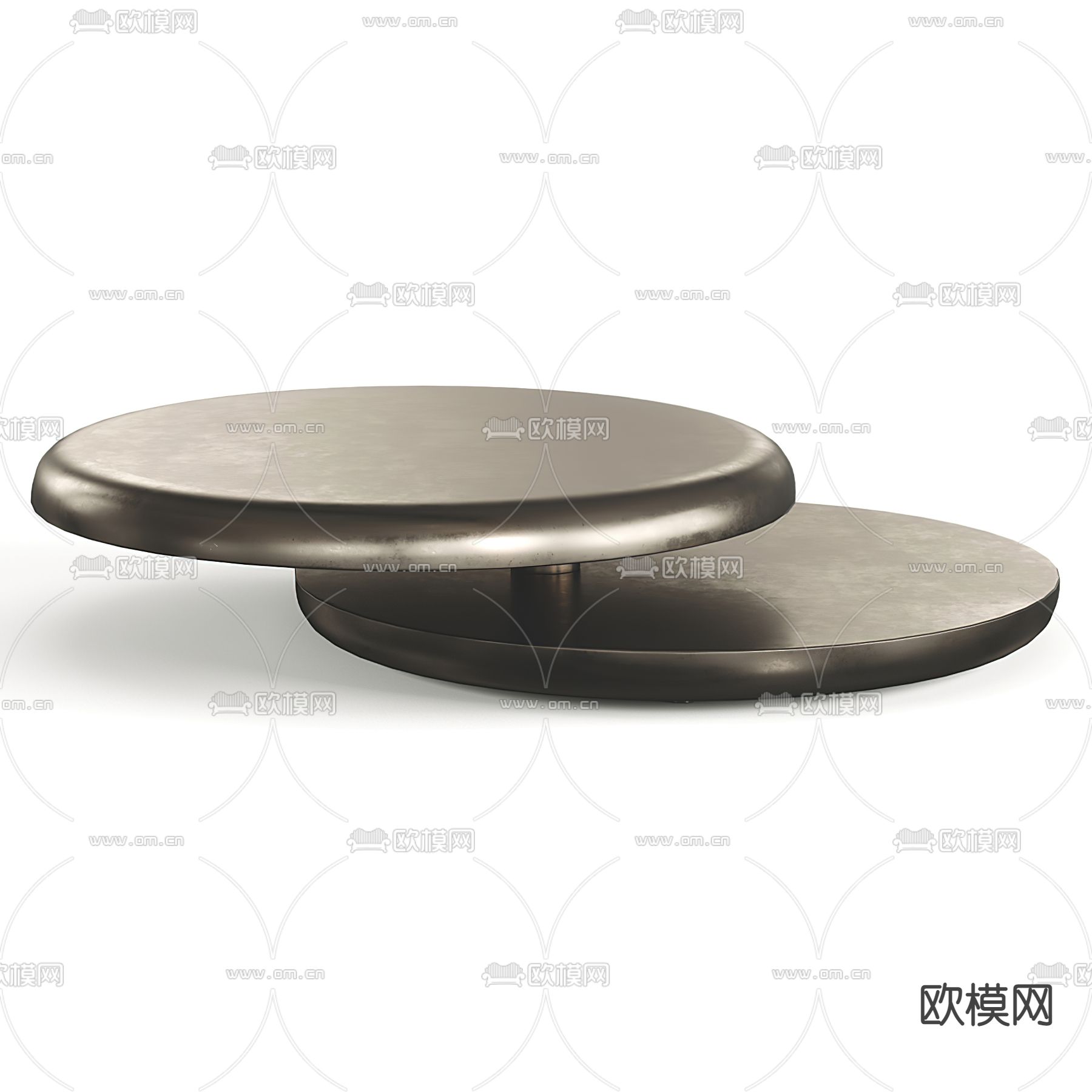 Cattelan Italia 现代金属茶几3d模型下载（渲染图5）