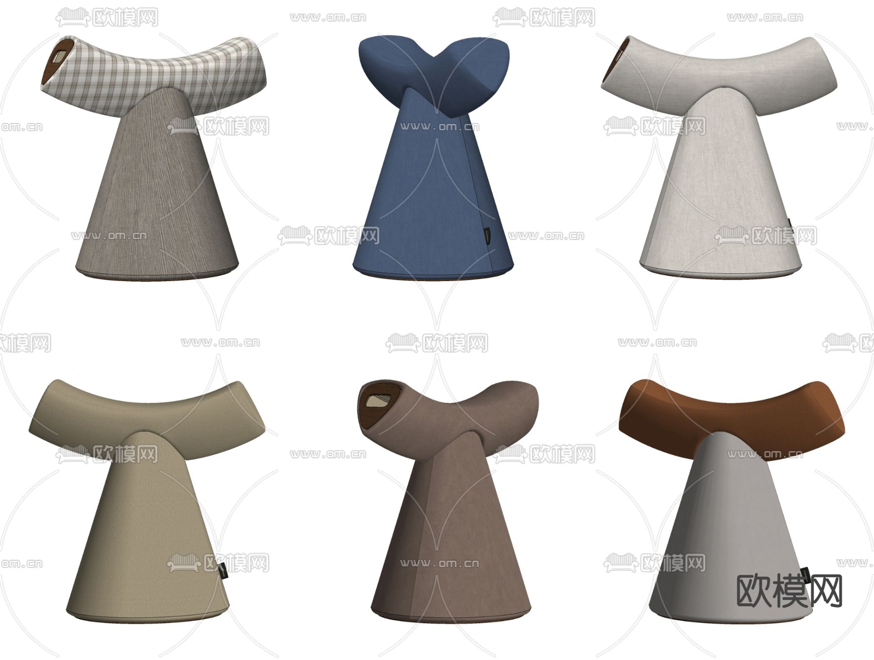 现代儿童矮凳su模型下载（渲染图2）