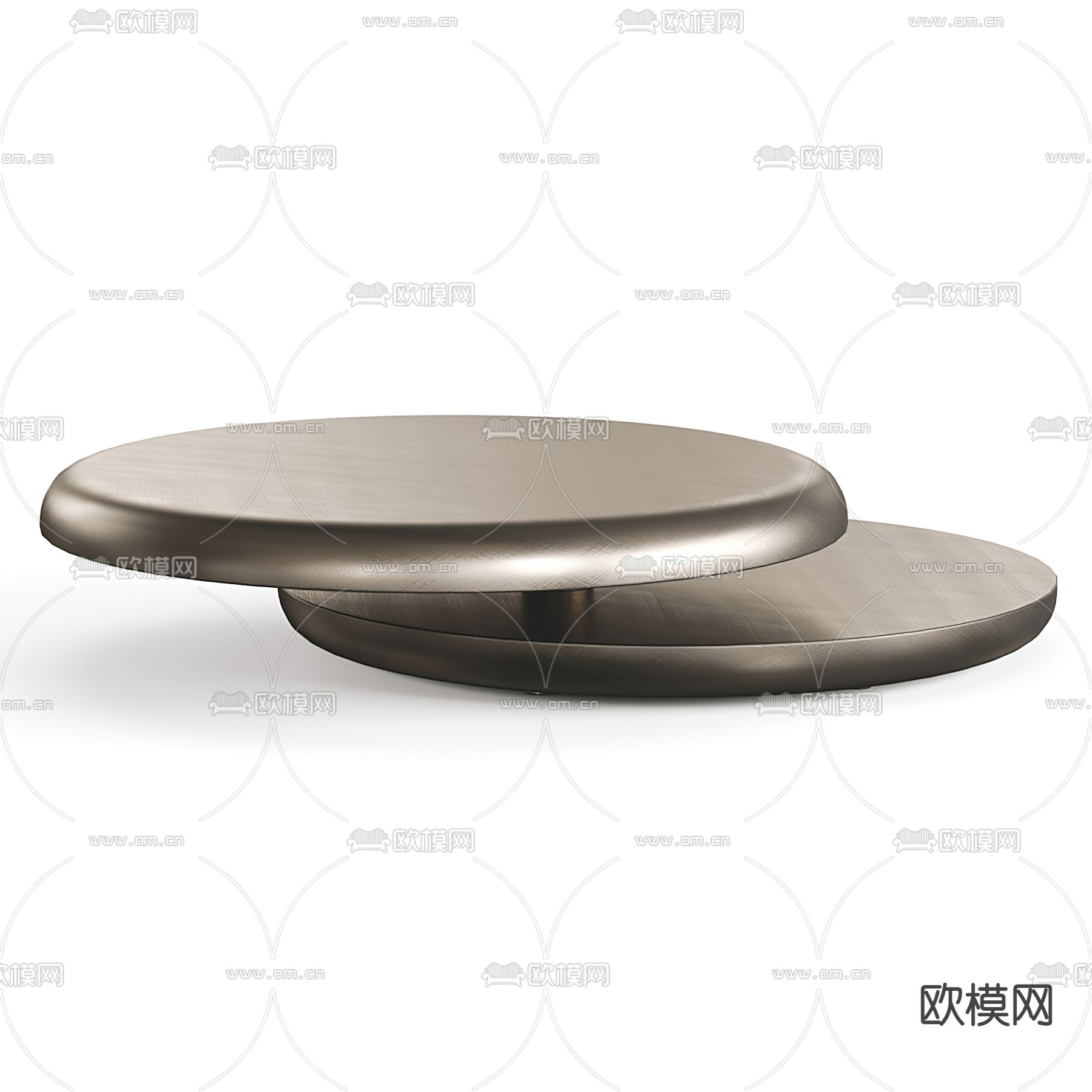Cattelan Italia 现代金属茶几3d模型下载（渲染图3）