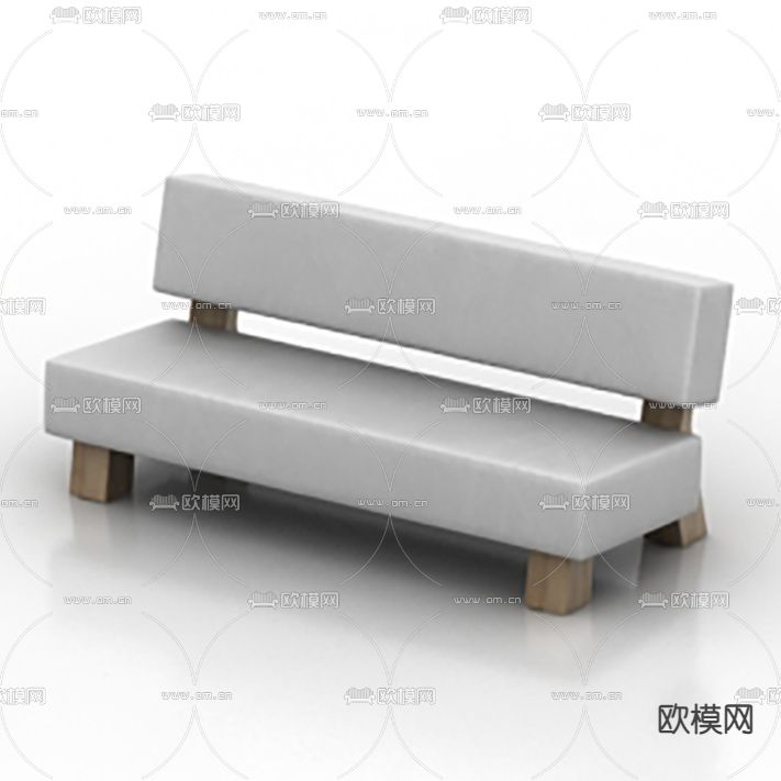 现代简约实木布艺休闲椅免费3d模型下载_ID:11977644_3dmax免费模型-欧模网