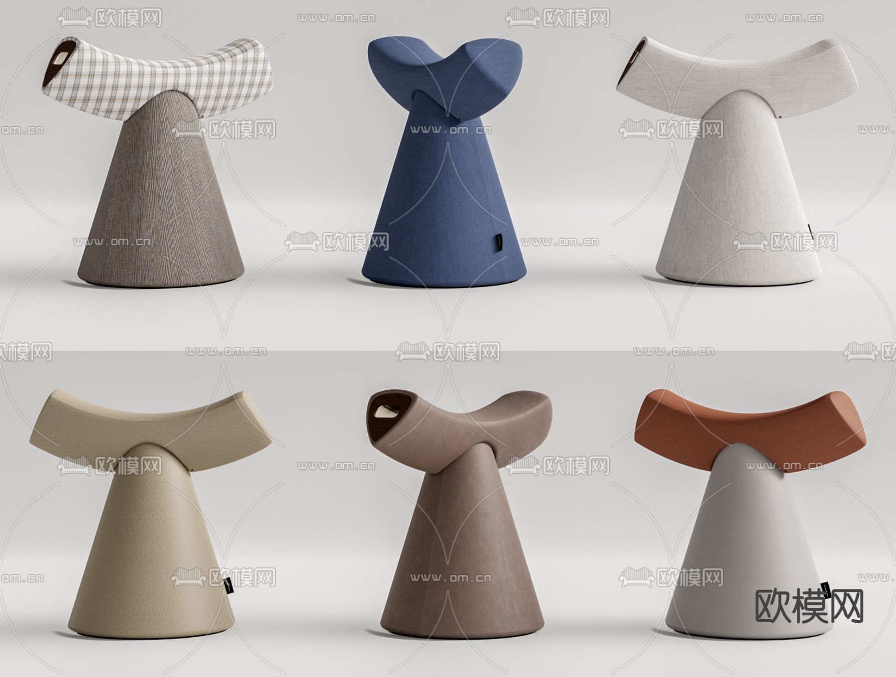 现代儿童矮凳su模型下载（渲染图1）