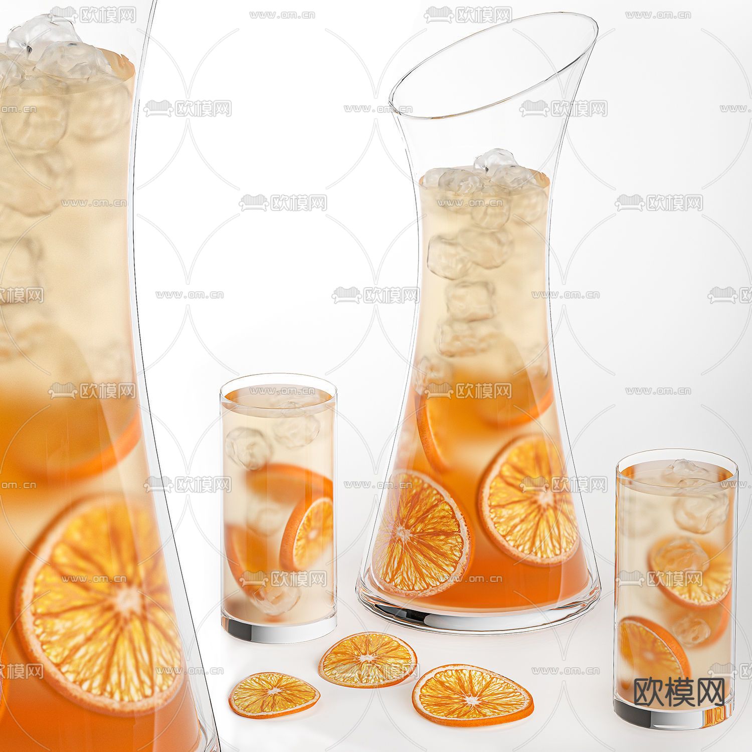 果汁饮料3d模型