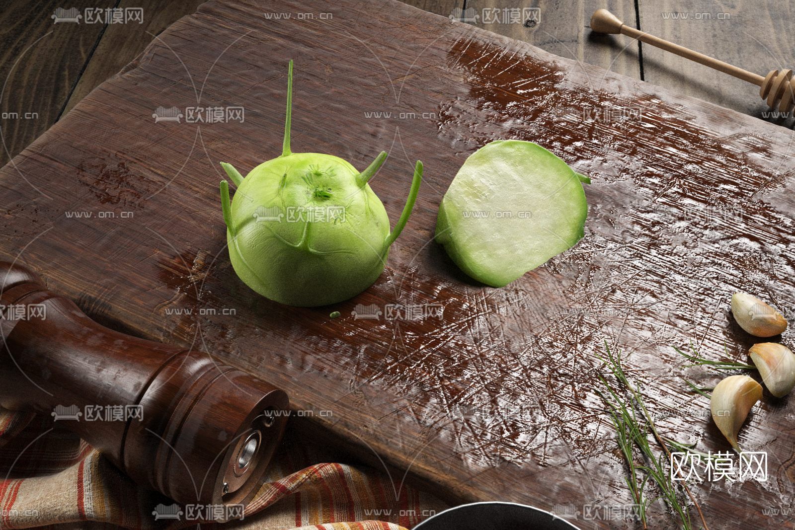 大头菜蔬菜3d模型下载