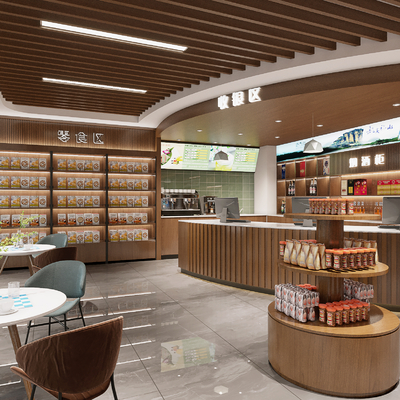 便利店3d模型-3dmax模型免费下载-欧模网