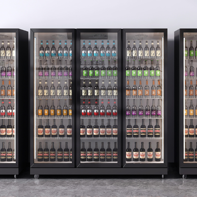  现代冰柜冷藏柜su模型 