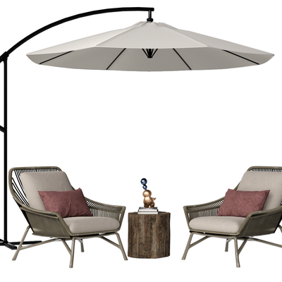  现代户外椅su模型 