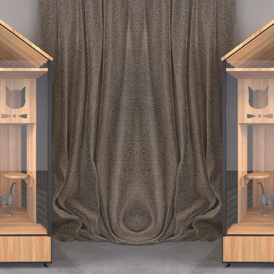  北欧猫爬架猫窝su模型 