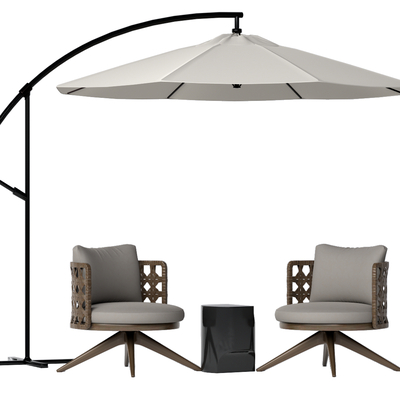  现代户外椅su模型 