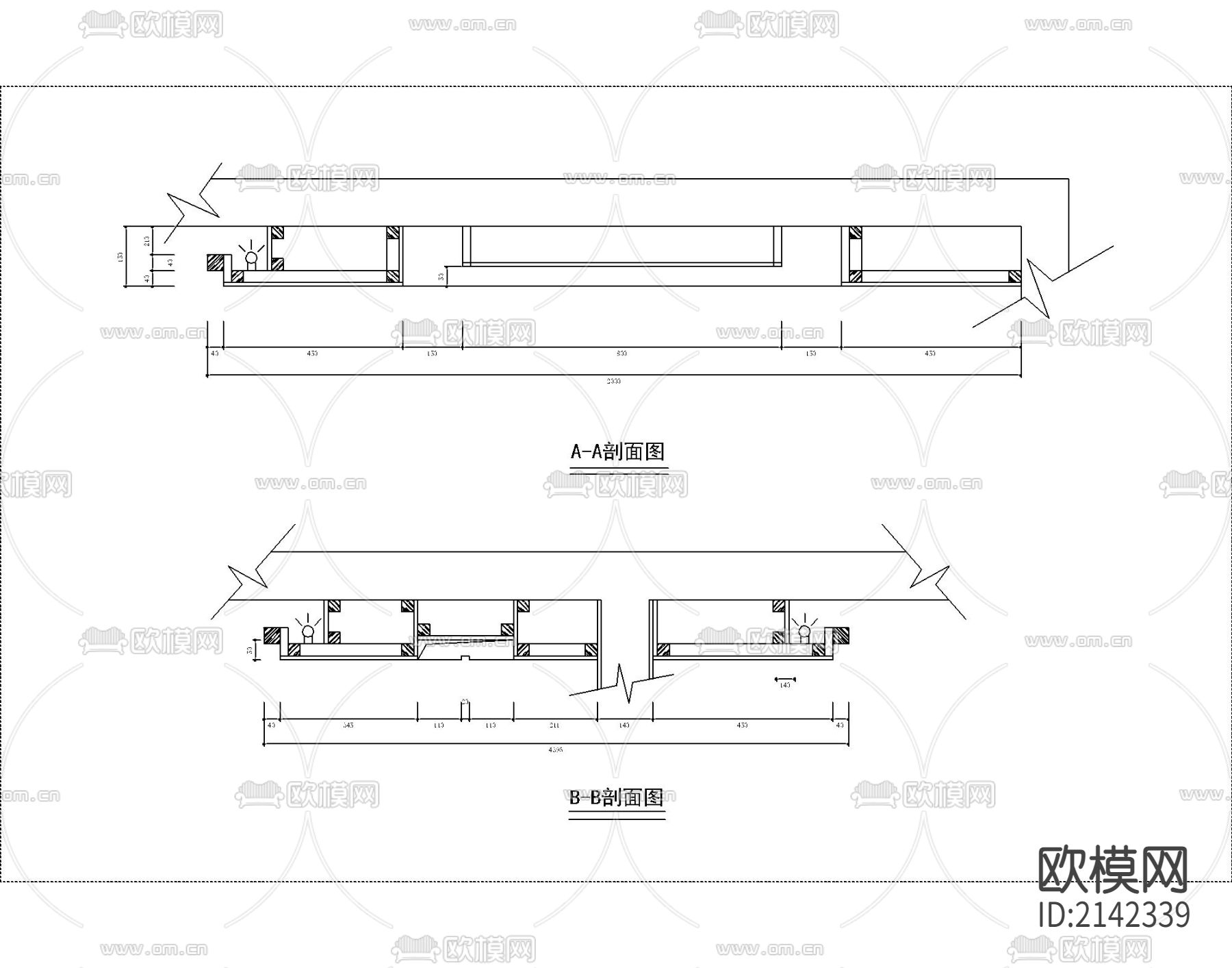 衣柜书桌立面全套cad图库下载（渲染图6）