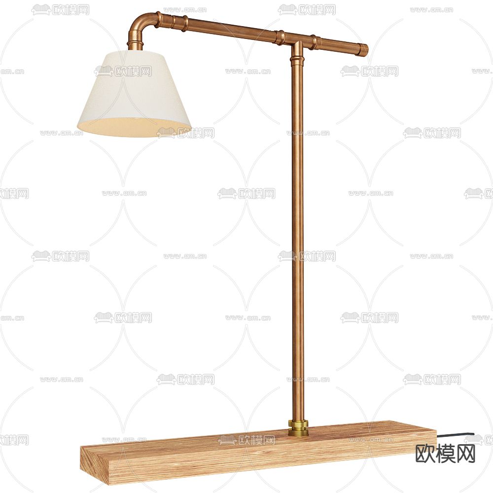 现代金属台灯3d模型下载