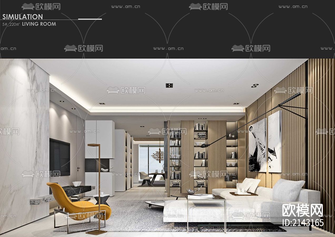 【李玮珉】融创•郑州中原壹号院CAD施工图下载（渲染图2）