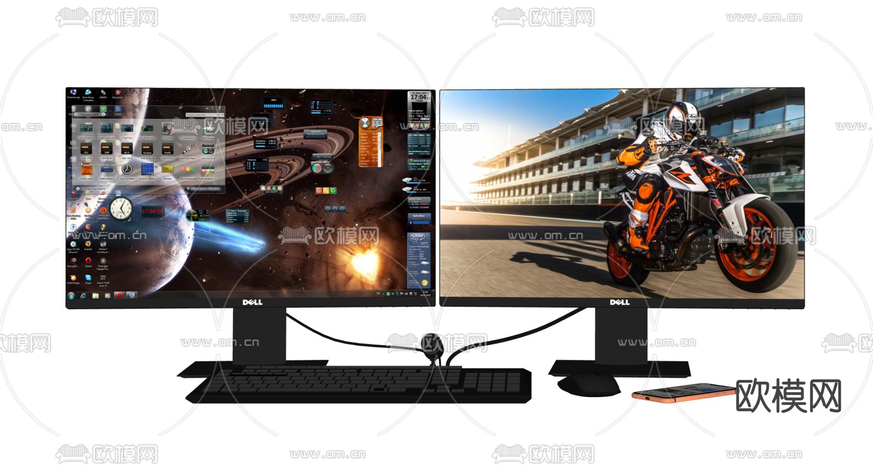 现代电脑显示器su模型下载