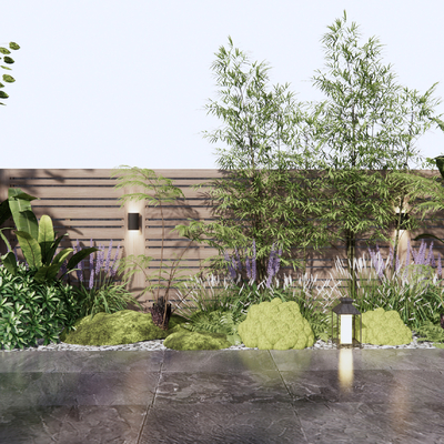  灌木绿植su模型 