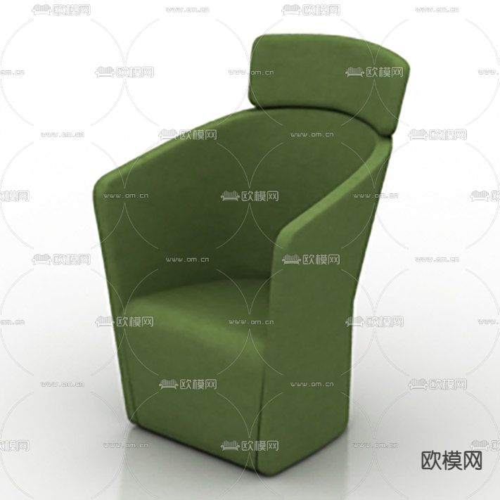 现代简约布艺休闲椅免费3d模型下载_ID11985865_3dmax免费模型-欧模网