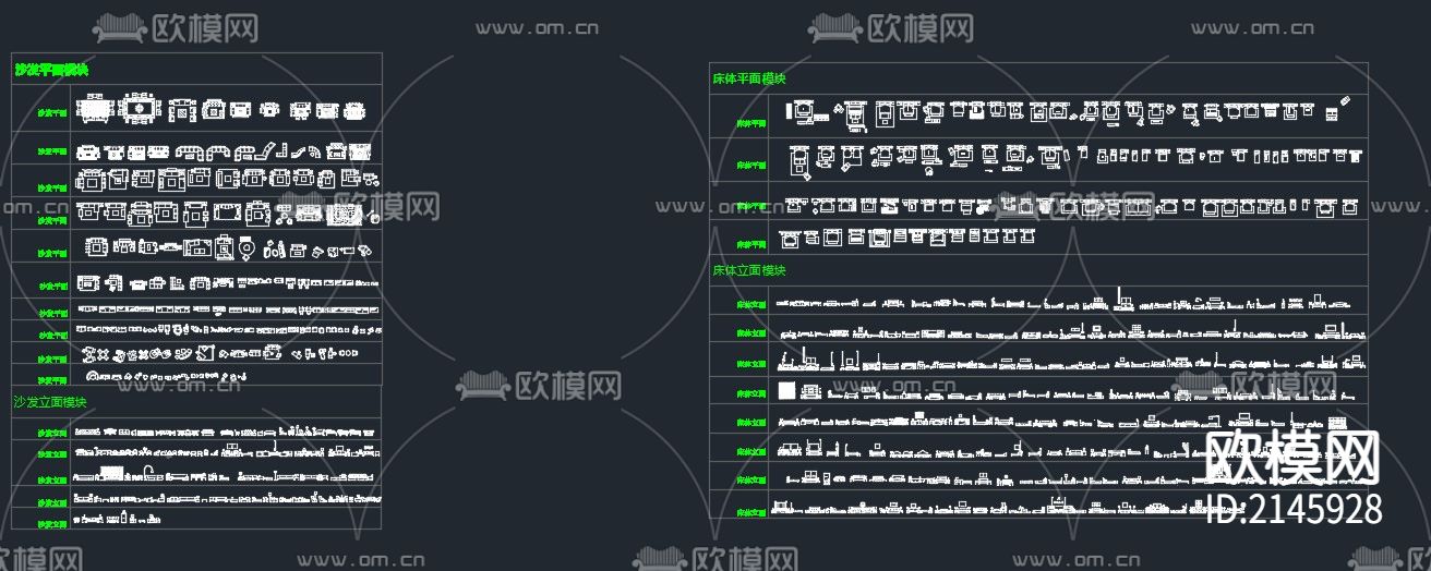 常用cad平立面图库下载（渲染图5）