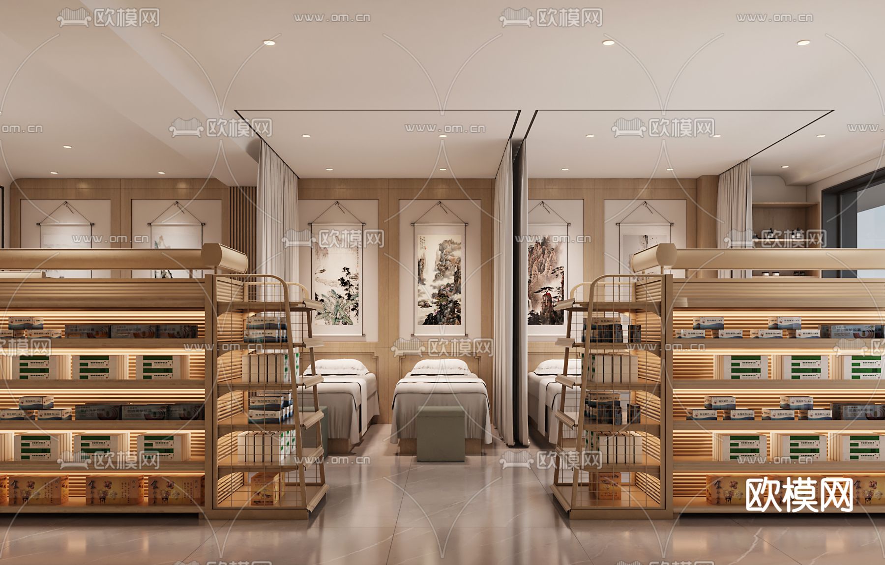 现代药店3d模型下载（渲染图4）