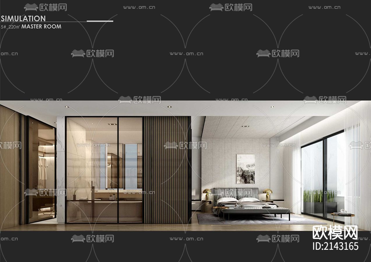 【李玮珉】融创•郑州中原壹号院CAD施工图下载（渲染图4）