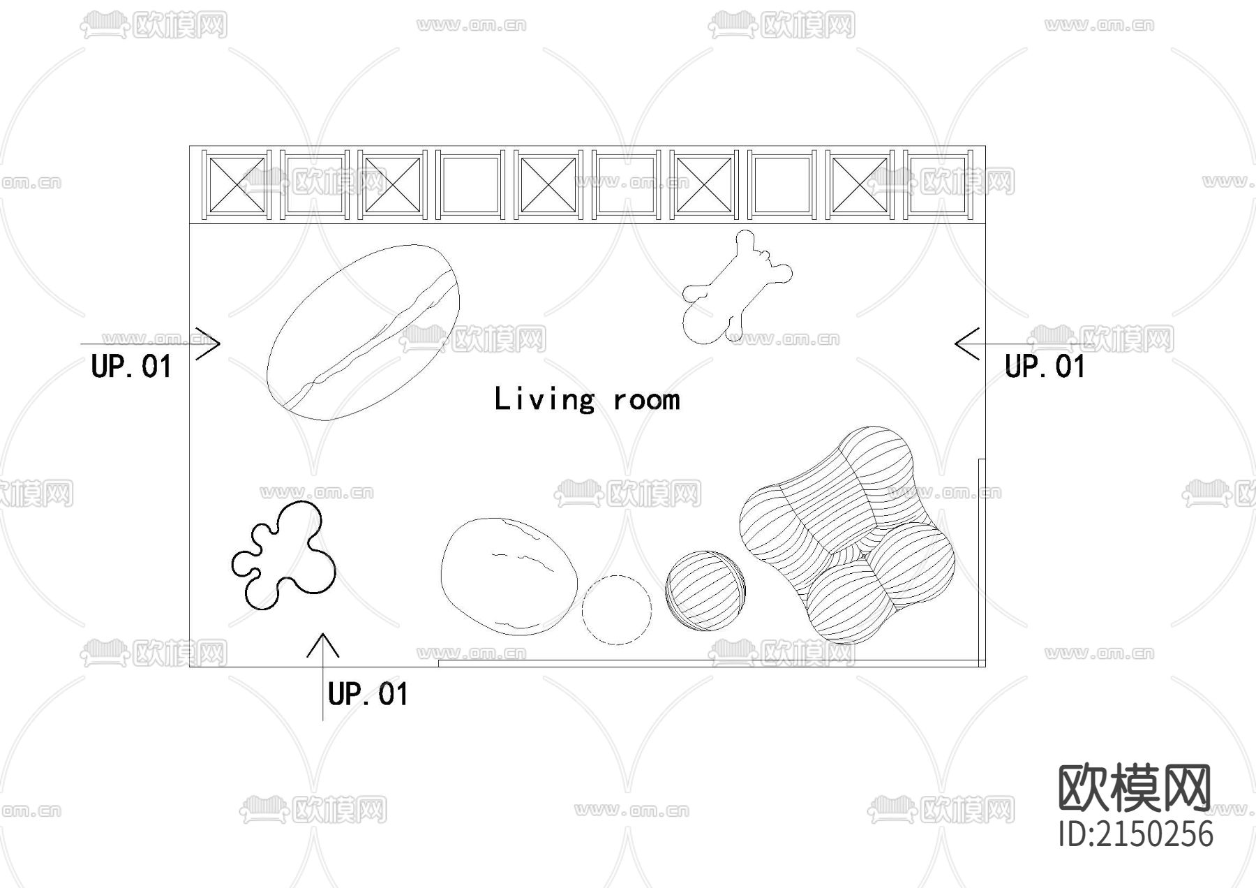 家具cad图库下载（渲染图5）