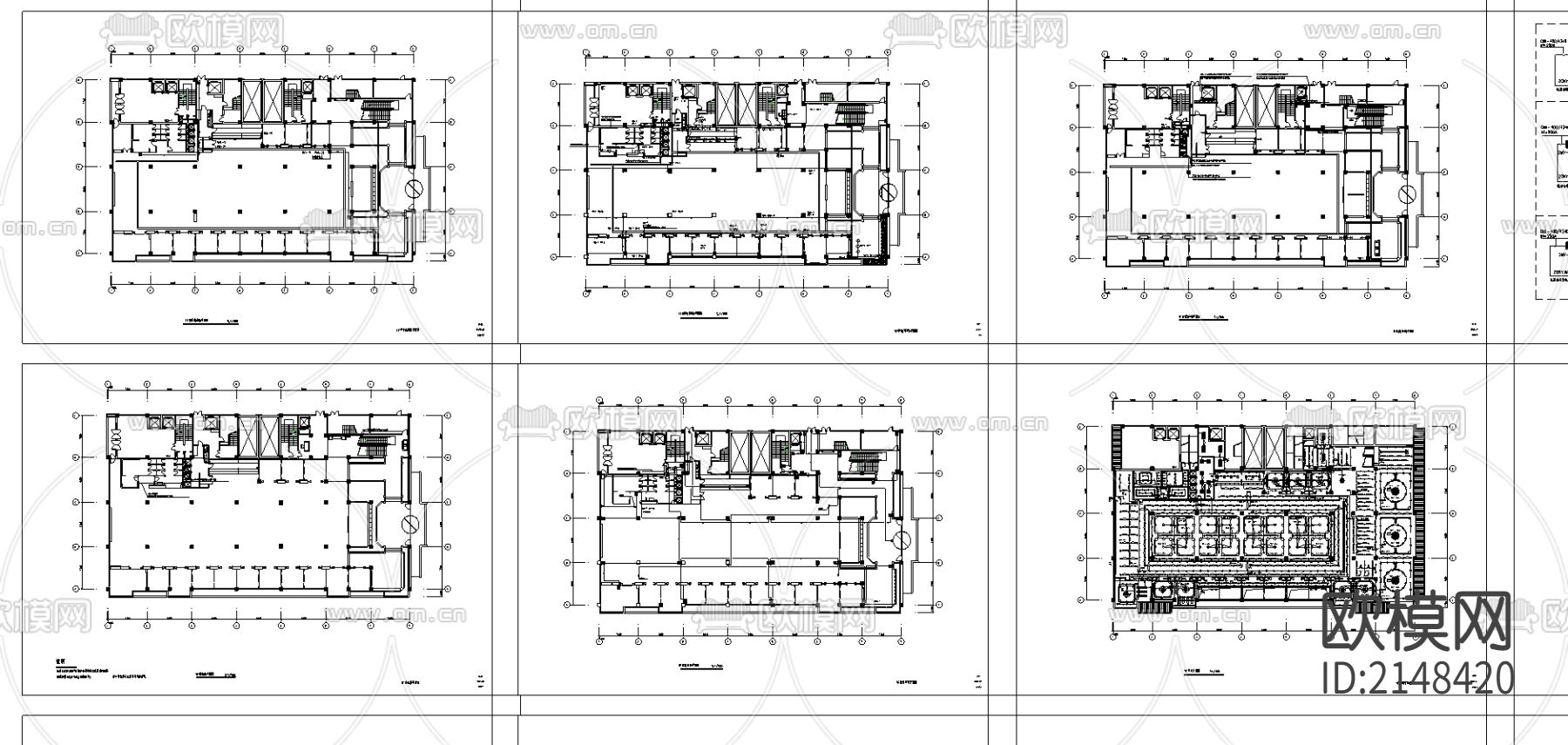 弱电消防cad图库下载（渲染图2）