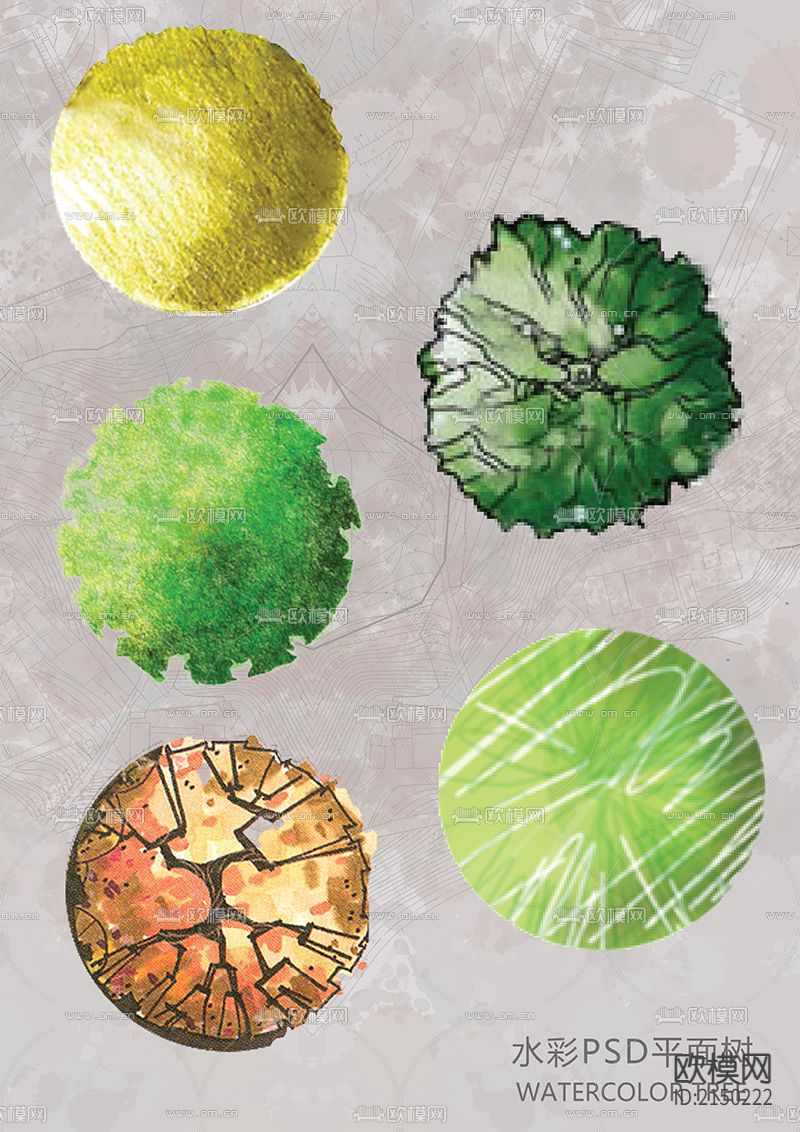 PSD+CAD平面树合集下载（渲染图4）