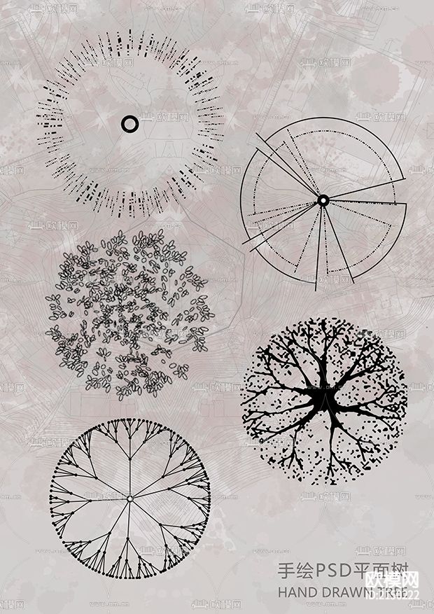 PSD+CAD平面树合集下载（渲染图3）