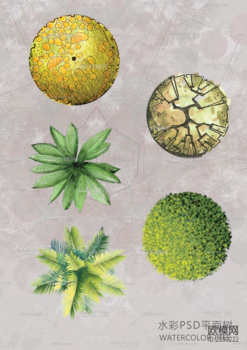 PSD+CAD平面树合集下载（渲染图7）