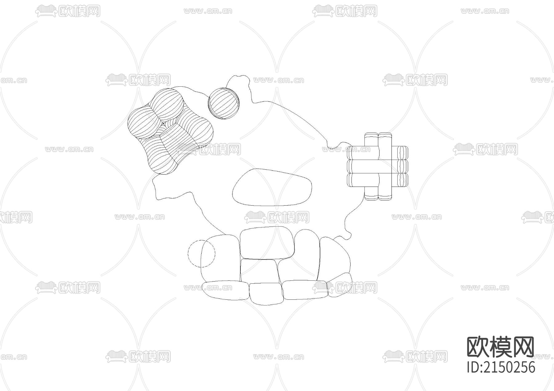 家具cad图库下载（渲染图6）