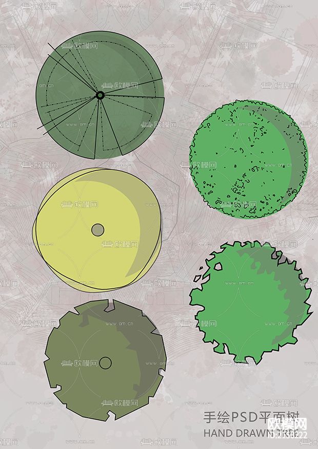 PSD+CAD平面树合集下载（渲染图5）