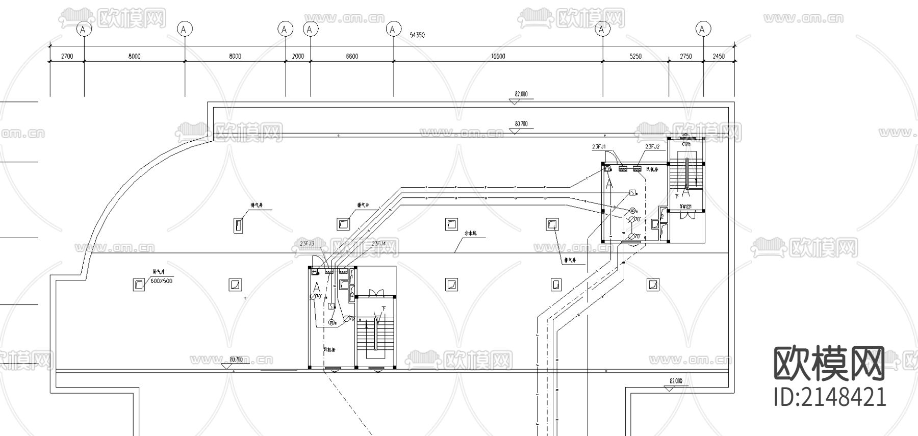酒店电消防图cad图库下载（渲染图4）