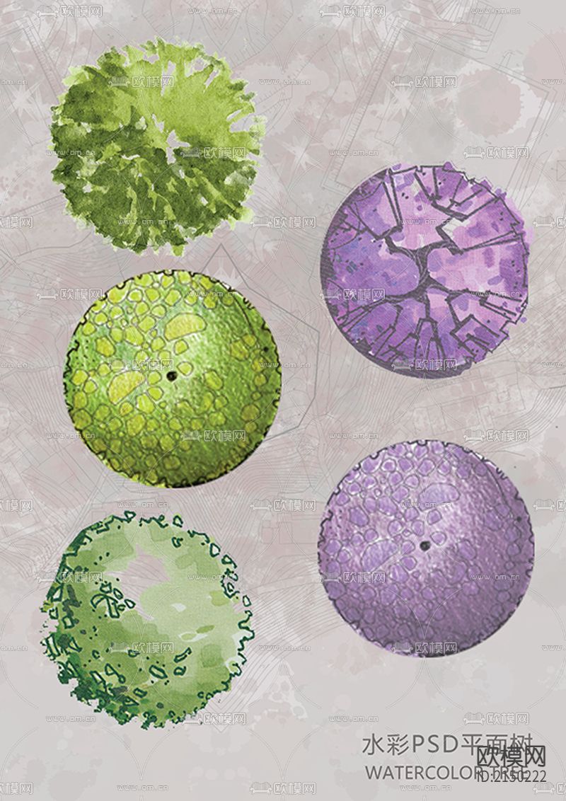 PSD+CAD平面树合集下载（渲染图6）