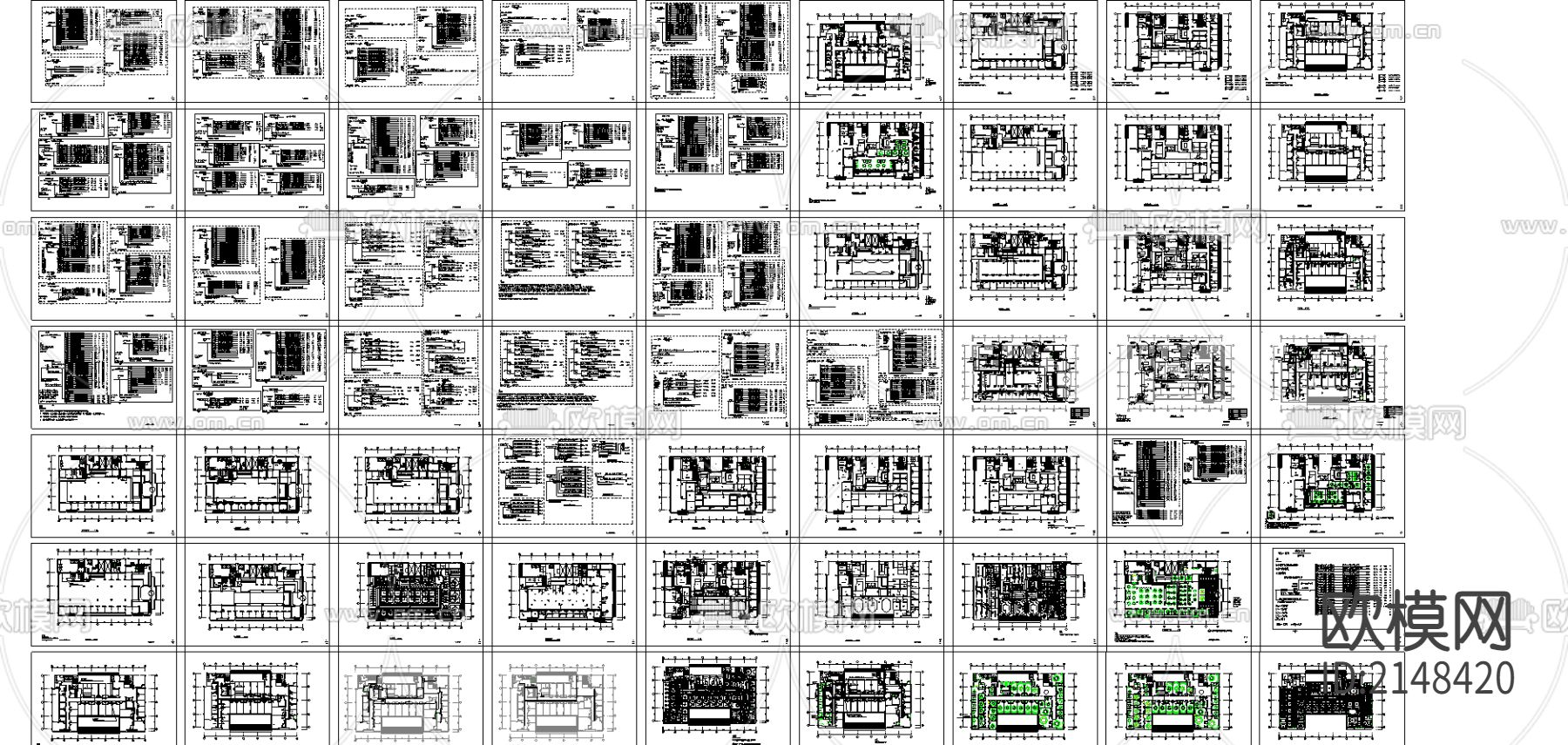 弱电消防cad图库下载（渲染图1）