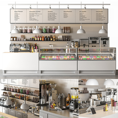 奶茶店精选3d模型合辑